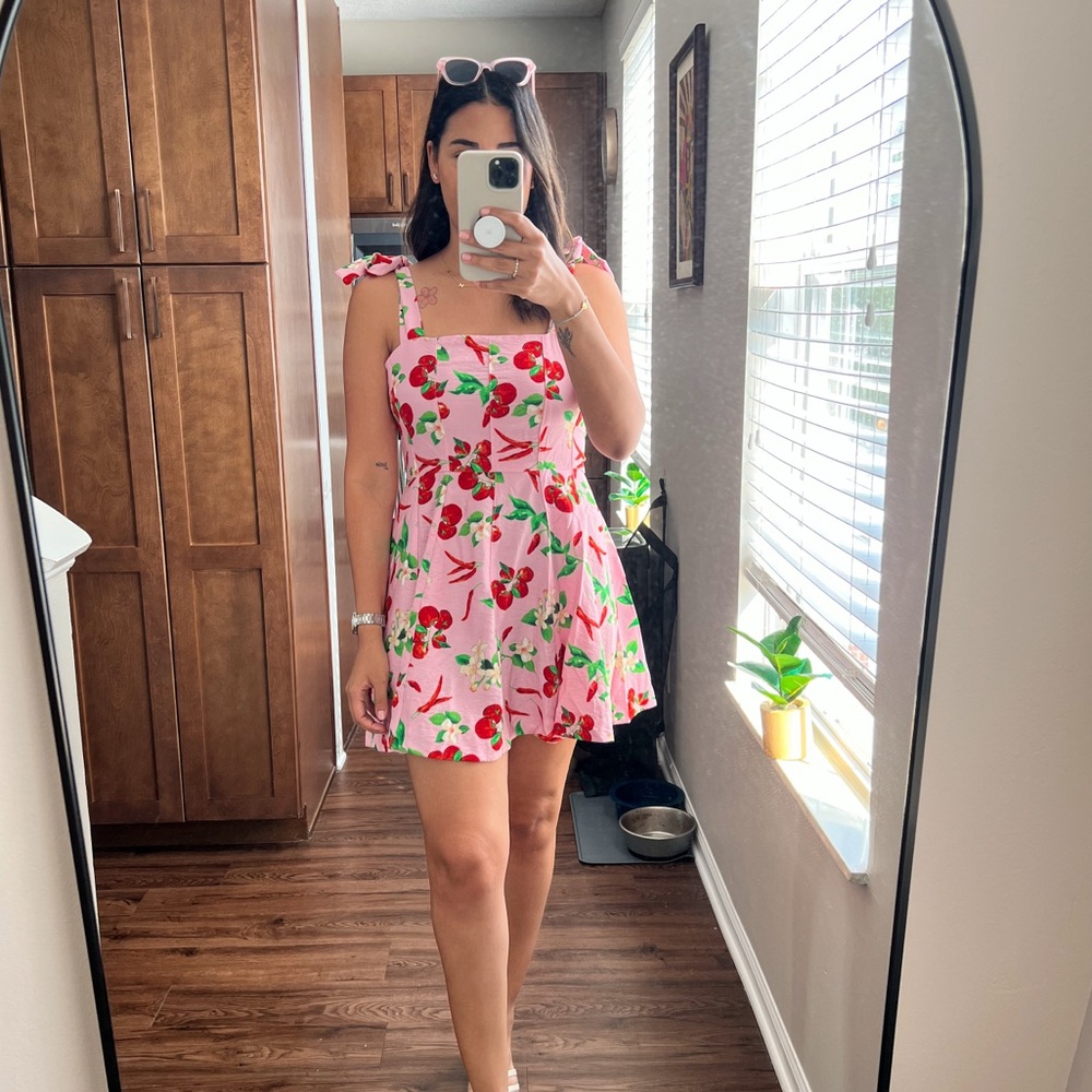 Zara Pink Floral Dress